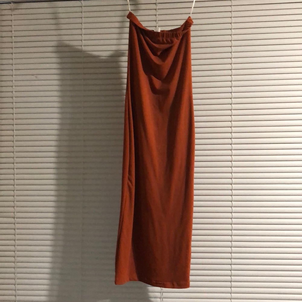 Orange tube top dress/skirt